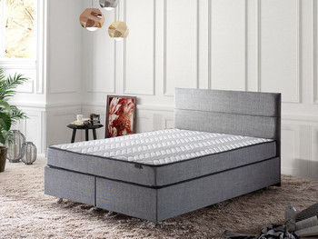 Krevet sa madracem Srebrna - Siva (160 x 200)