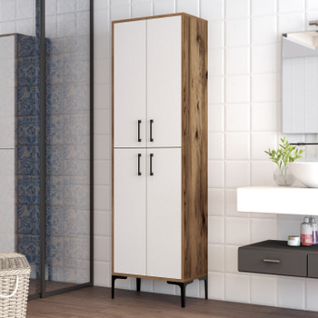 Višenamjenski kabinet Berlin A - orah, bijela
