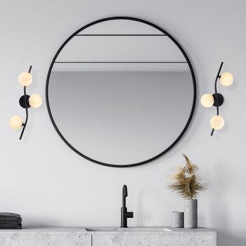 Zidna lampa 7146 - Crna
