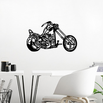 Dekorativni metalni zidni pribor Motocikl