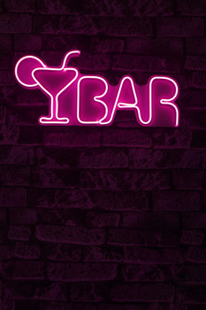 Dekorativna plastična led rasvjeta Bar - Pink