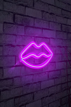 Dekorativna plastična led rasvjeta Usne - roze