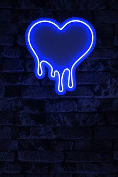 Dekorativna plastična led rasvjeta Melting Heart - Plava