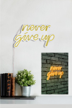 Dekorativna plastična led rasvjeta Never Give Up - Žuta