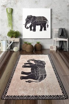 Tepih (80 x 120) Elefante Nero Djt