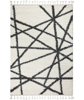 Tepih (80 x 150)  2991A - Bijela, antracit