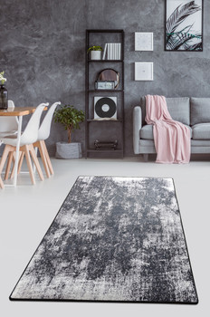 Tepih (80 x 300)  Mrlja - crna