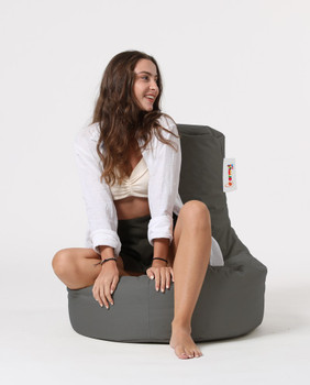 Lazy bag Lina - tamno siva