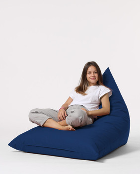 Lazy bag Pyramid Big Bed Pouf - tamnoplava