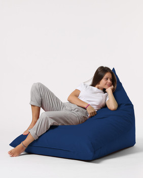 Lazy bag Pyramid Big Bed Pouf - tamnoplava