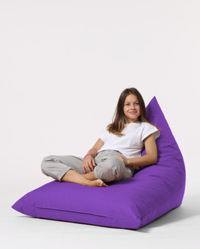 Lazy bag Pyramid Big Bed Pouf - ljubičasta