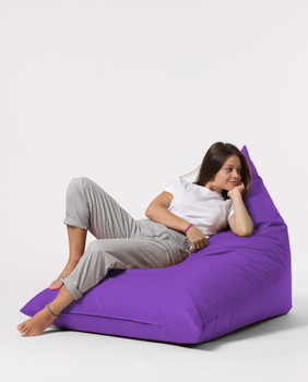 Lazy bag Pyramid Big Bed Pouf - ljubičasta