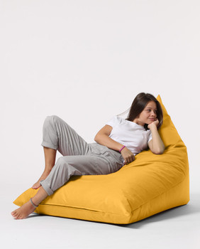 Lazy bag Pyramid Big Bed Pouf - Žuti