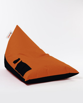 Lazy bag Veliki dupli krevet u boji piramide - narandžasta