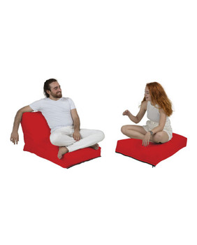 Lazy bag Siesta kauč na razvlačenje - crvena