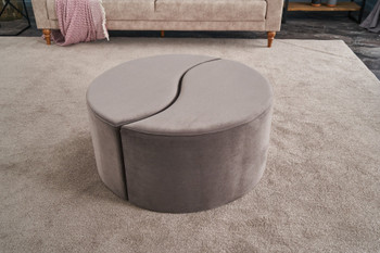 Tabure Alis Puf - Mink