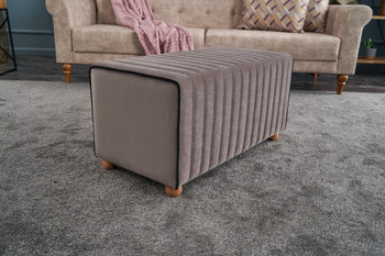 Tabure Mabel Puf - Mink
