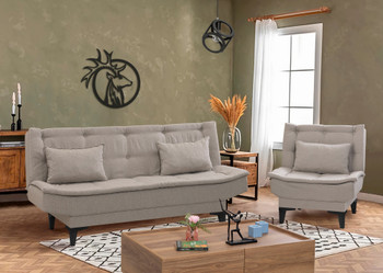 Sofa-krevet Garnitura Santo-S-krema -1070