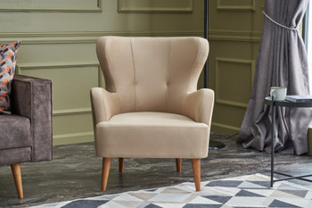 Wing Chair Karina - Krem