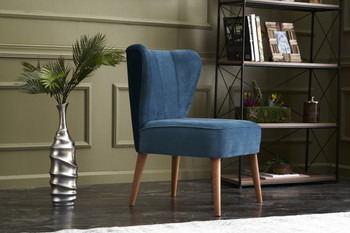 Wing Chair Layla - Plava