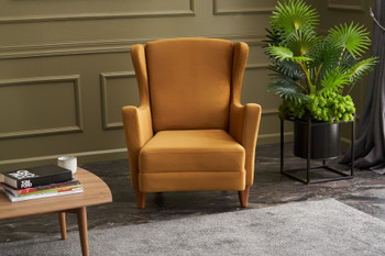 Wing Chair Lola Berjer - Zlato