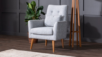 Wing Chair Zeni Berjer-Grey