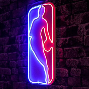 Dekorativna plastična led rasvjeta Logo Jerry West - višebojan   a.g