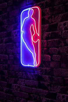 Dekorativna plastična led rasvjeta Logo Jerry West - višebojan   a.g