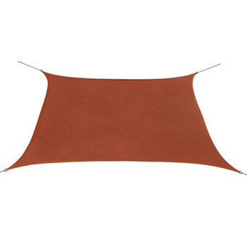 42307  Sunshade Sail Oxford Fabric Square 3,6x3,6 m Terracotta  42307