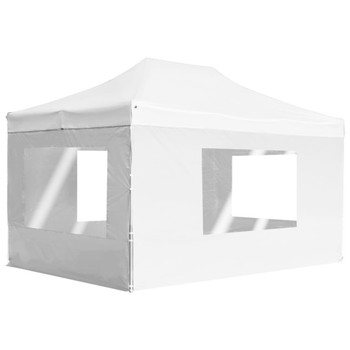 Profesionalni sklopivi šator za zabave 4,5 x 3 m bijeli 45500