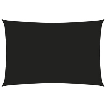 Jedro protiv sunca od tkanine Oxford pravokutno 3 x 5 m crno 135762