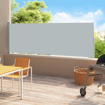 Uvlačiva bočna tenda za terasu 180 x 500 cm siva 313407