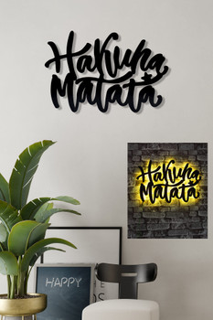 Dekorativna led rasvjeta Hakuna Matata - žuta