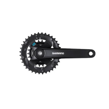 POGON SHIMANO FC-M315-B2, FOR REAR 7/8-SPEED, 175MM, 36-22T W/O CG, W/CRANK FIXING BOLT, CHAIN CASE NOT COMPATIBLE,FOR CHAIN LINE 51.7MM, BLACK, IND.PACK