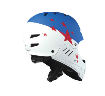 Micro Helmet Racing- White/Blue