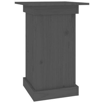 Stalak za cvijeće sivi 40 x 40 x 60 cm od masivne borovine n.p