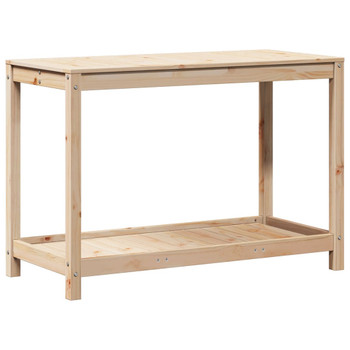 Stol za sadnju s policom 108 x 50 x 75 cm od masivne borovine n.p