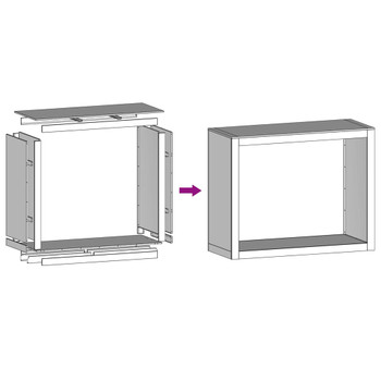 Stalak za drva za ogrjev crni 100x40x80 cm čelični n.p