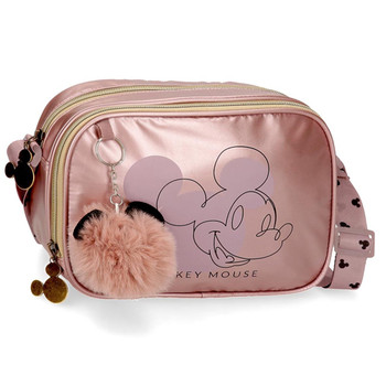 Torba na rame 23 cm, Mickey Outline, puder roze, Disney