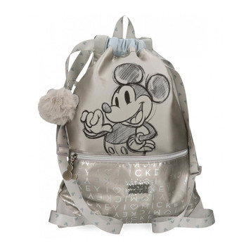 Torba za sport, Mickey 100, 3593821, silver, Disney