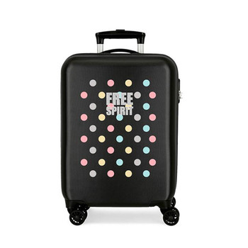 Kofer 55 cm, Free Dots 3061721, crni, Movom