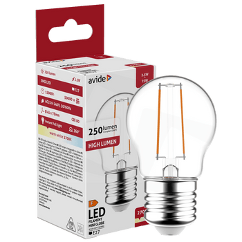 Avide Sijalica, LED 2.5W, E27, 2700K, 360°, 230V AC - Mini Globe 2.5W E27