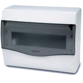 Famatel Kutija za osigurače nadžbuk, 8/10 osigurača, providna, IP40 - 3608-W-M-KN/8-10