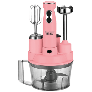 Goldmaster Štapni mikser sa posudom, 5u1, 1000 W, Multipraktik - GM-7239P Elena Max Pink