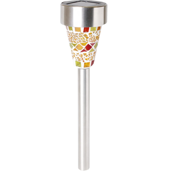 home Solarna vrtna LED lampa, mozaik, staklo / metal, 300 mAh - MX 459/1