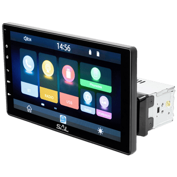 SAL Auto radio, 4 x 45W, 9 LCD Display, BT, USB, microSD - VB X1000