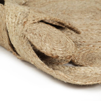 Ručno rađeni pleteni tepih od jute 90 cm