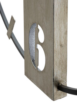Zidni Sat Srebrni Cm 61x4,5x63