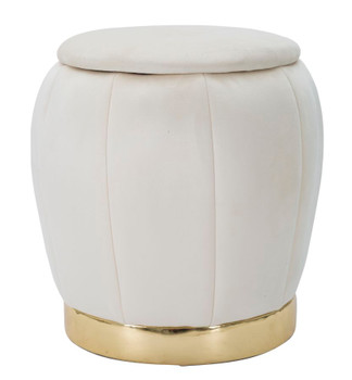 Taburet/Sprema Paris Crema/Zlato Cm Ø 43x43