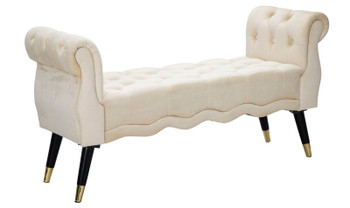 Klupica Paris Crema/Gold Cm 120x40x60